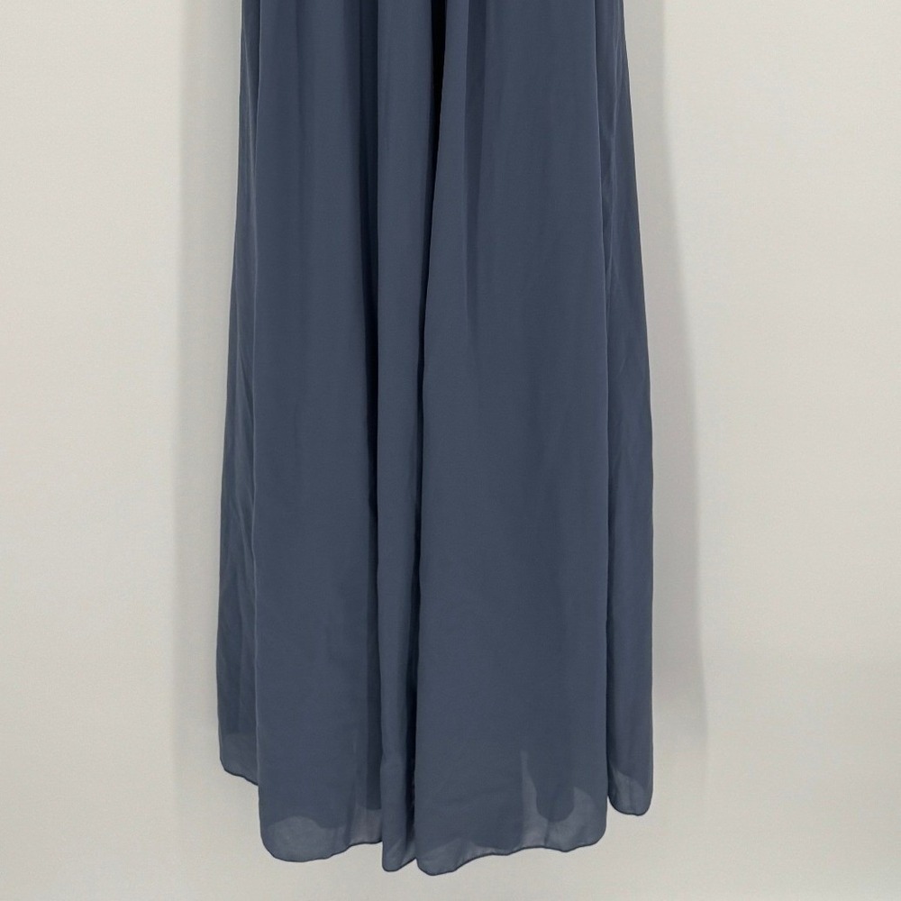 Baltic Born Lydia Maxi Dress Small Slate Blue Long Sleeve Formal Elegant Event - Picture 5 of 10